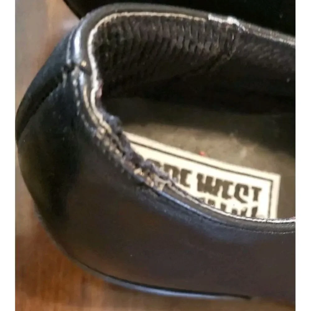 Vintage Western Leather Ankle Boots Code West Women's Size‎ 8 Black